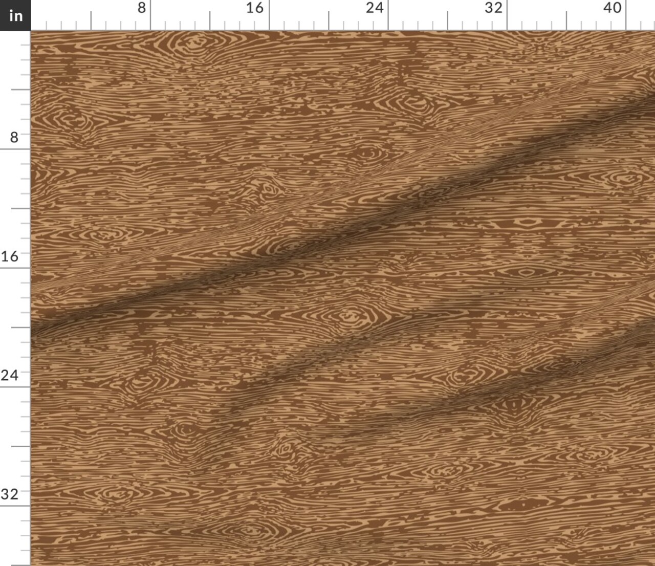 Brown Wood Grain Nature Custom Printed Fabric by Spoonflower Various Fabrics by the Yard or Fat Quarter